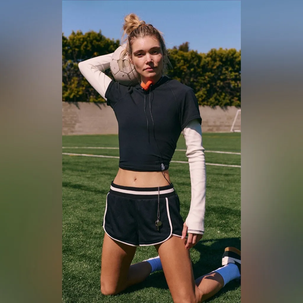 Free People Movement Prep in Your Step Shorts White Size L - Image 6