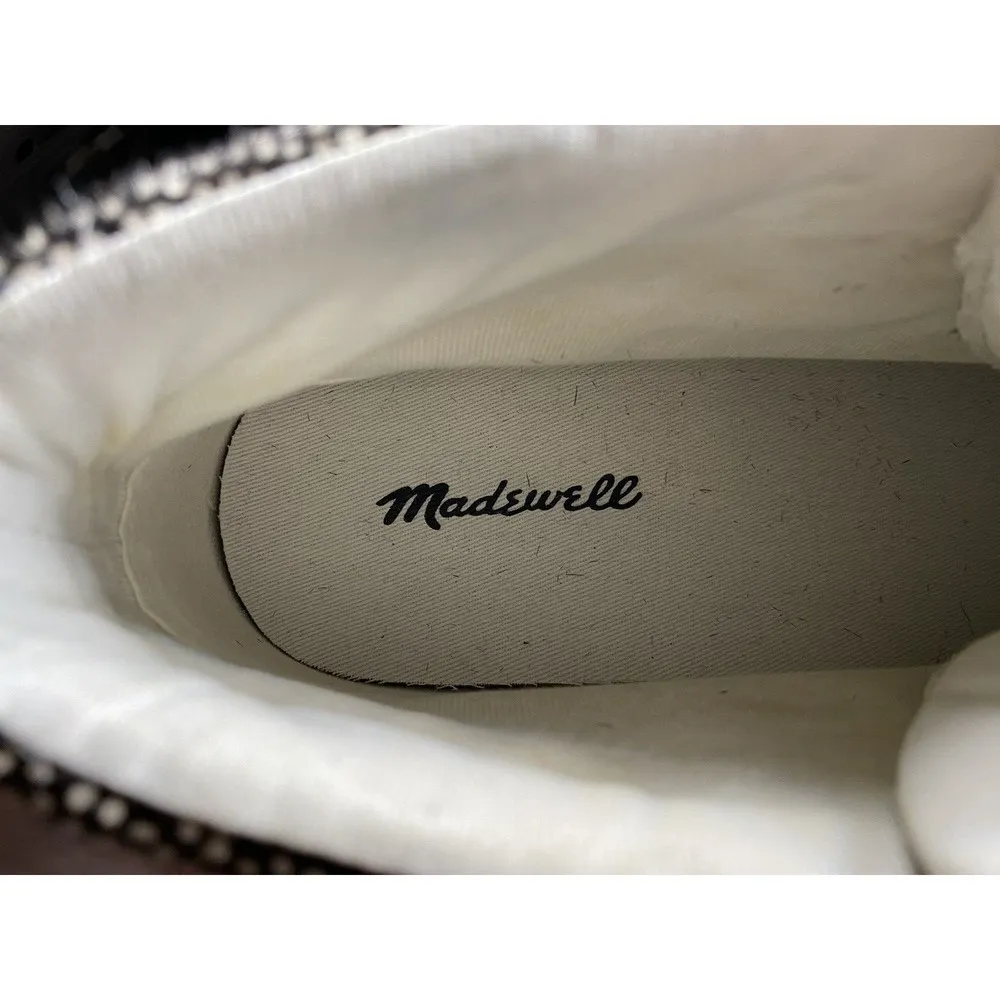 EUC Madewell Sidewalk High Top Sneakers In Spot Mix Suede Calf Hair Size 7.5‎ - Image 3