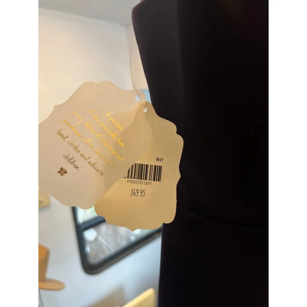 Women's Altard State Navy Mini Dress with Black Lace Back XS - Image 4