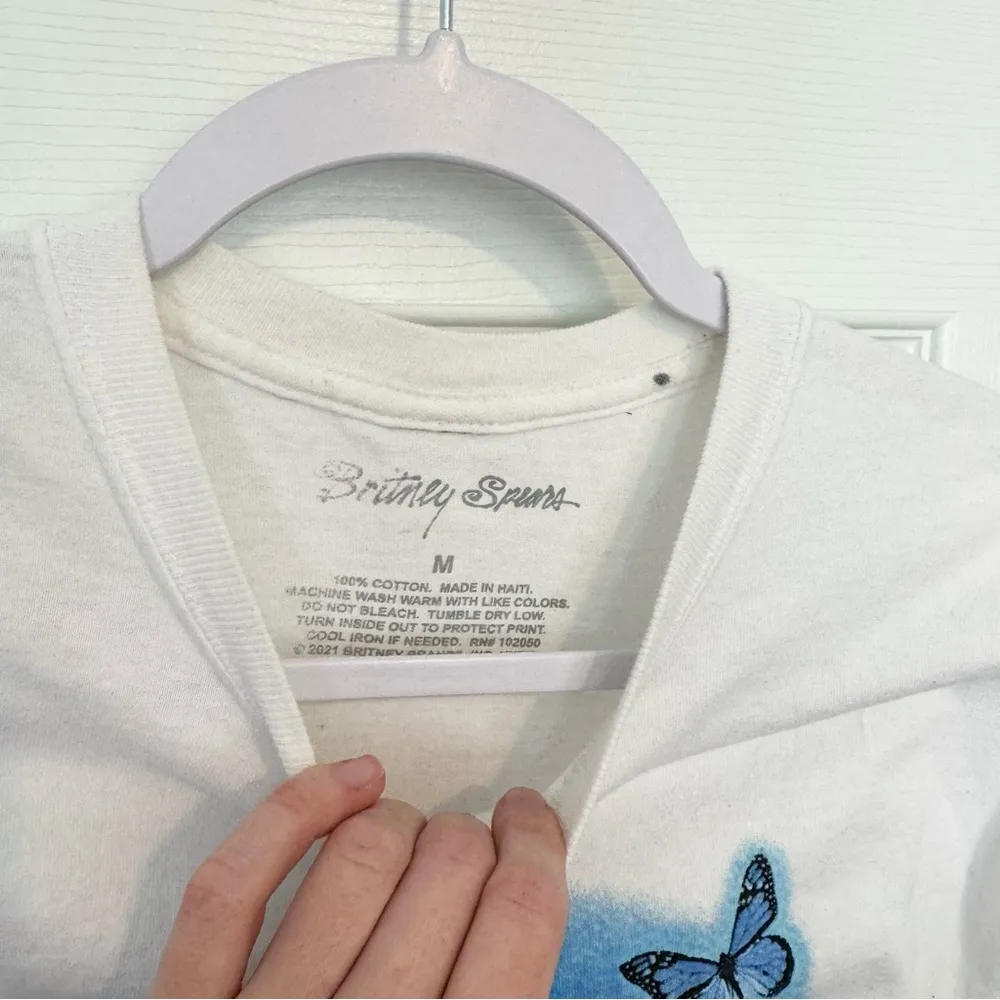 Britney Spears Blue Butterfly Graffiti T - Image 2
