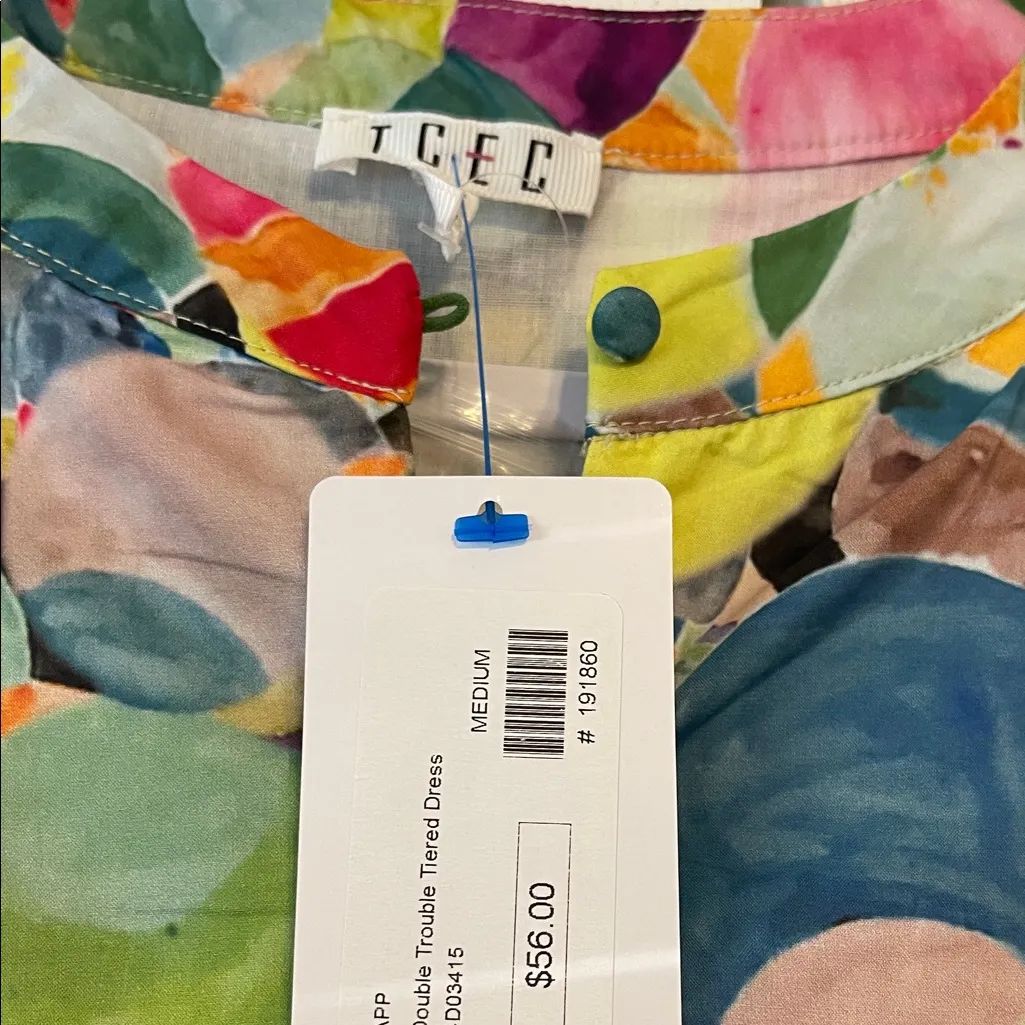 Colorful Tiered Dress by TCEC - Image 2