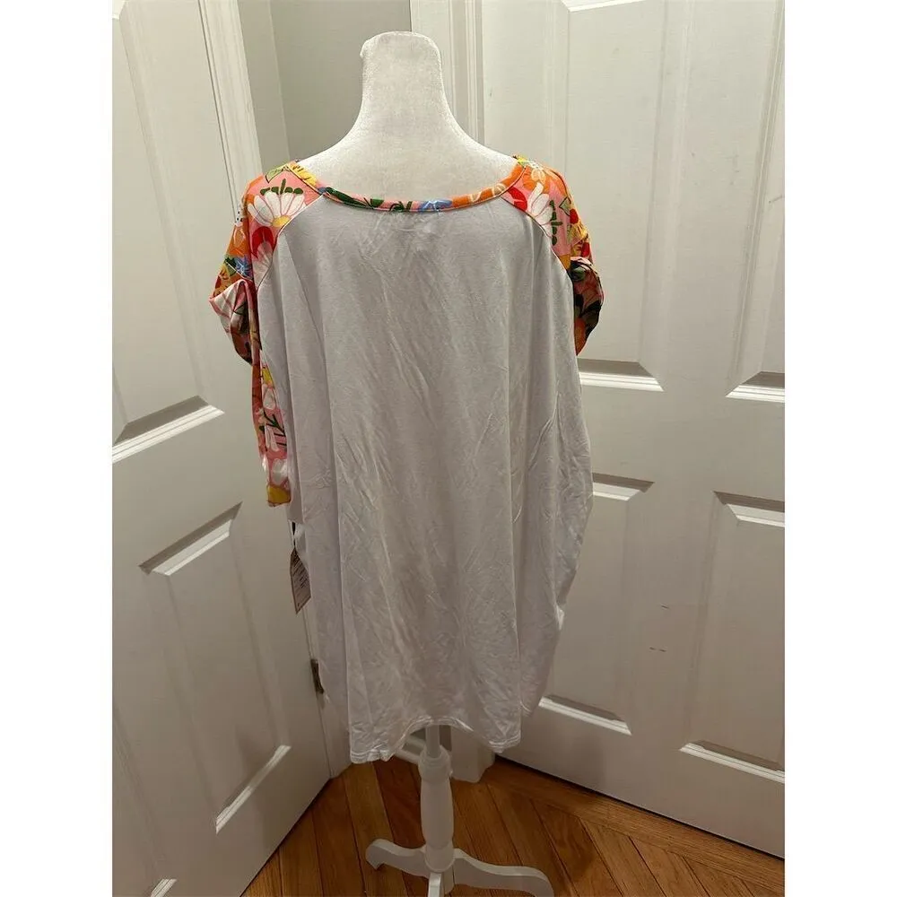 Looney Tunes x Unique Vintage Bugs Bunny Floral Print T - Image 2