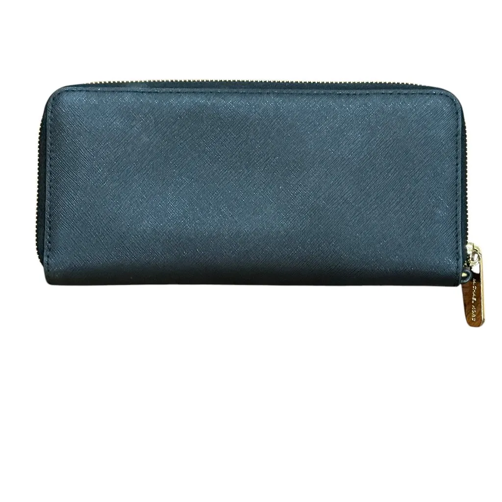 Michael Kors‎ Full Zip Around Black Leather Wallet Gold Hardware - Image 3