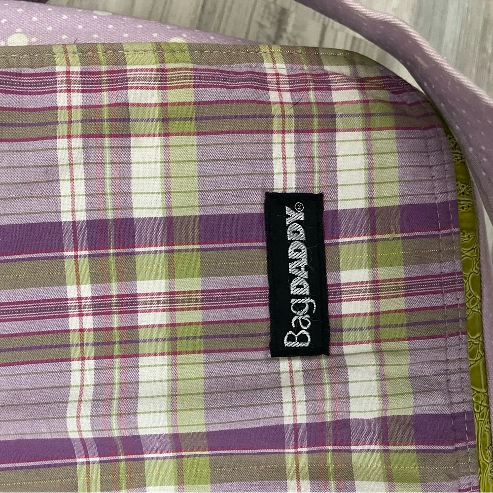Bag DADDY, Plaid, Polka Dot, Magnetic Closuue Pink - Image 9