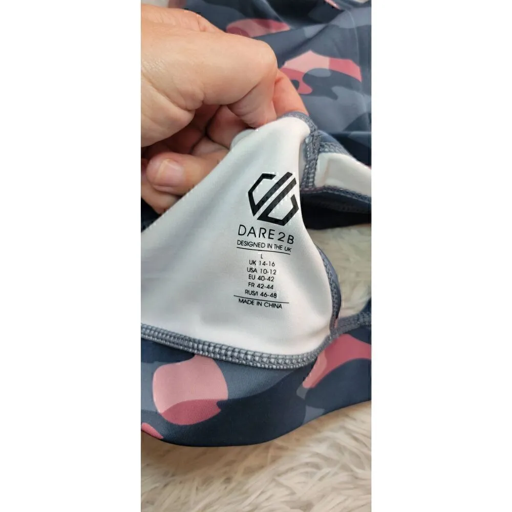 Dare2b Low Impact Intensity Sports Size L Pink Gray Camo Sports Bra New Pink Size L - Image 5