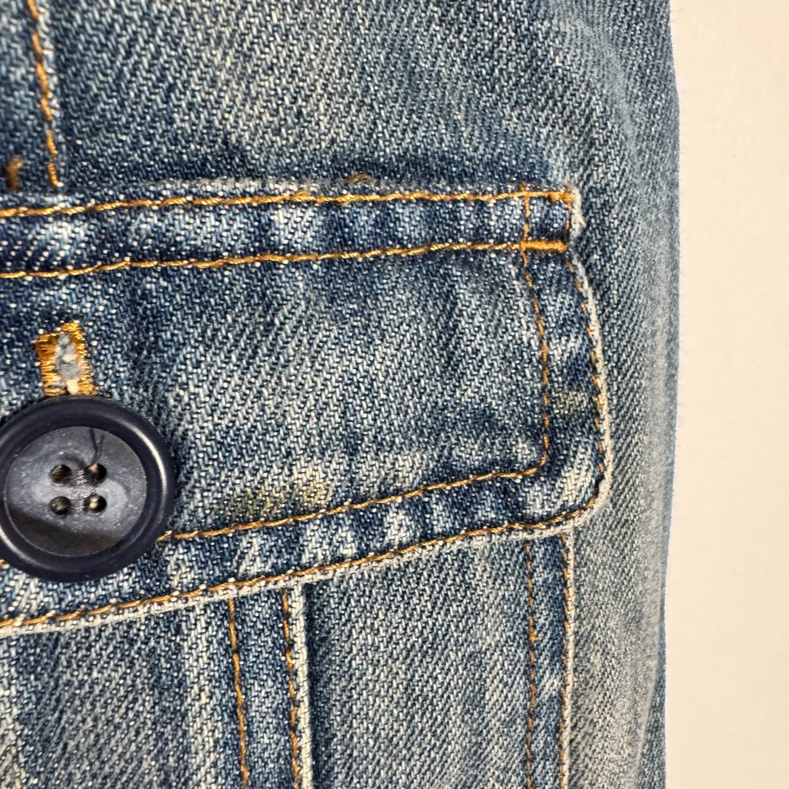 The Limited Y2K Micro Mini Denim Skirt Women 0 Blue Preppy Bratz Minimal 90s - Image 8