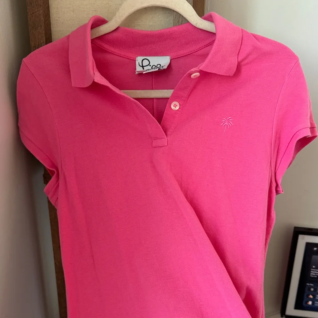 Lilly Pulitzer vintage Vibrant Pink Cotton knee length dress - Image 6