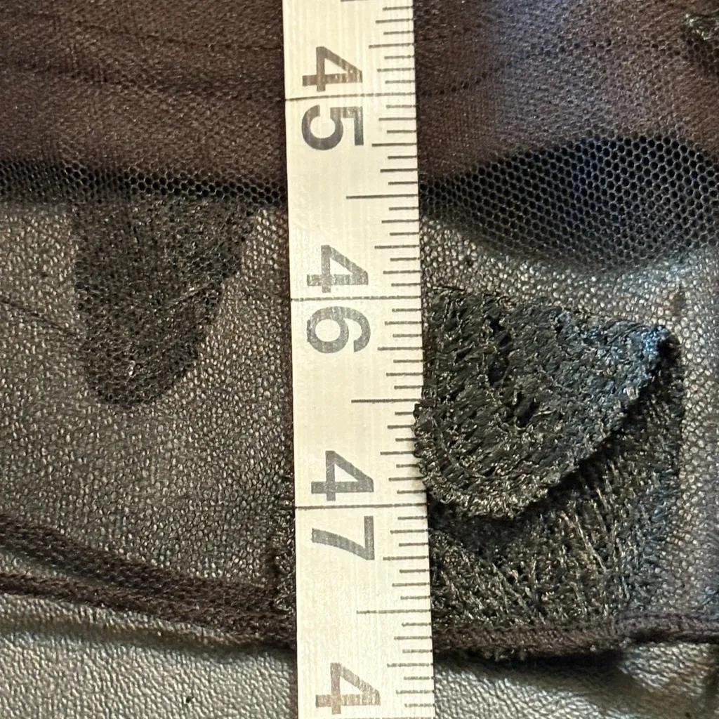 Embroidered Sweetheart Illusion Long Sleeve A-line Tulle Midi Dress #299902 NWT - Image 14