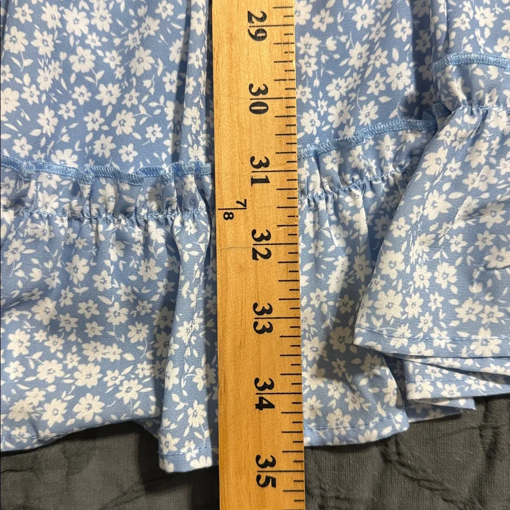 ALTAR’D STATE women’s XL cinched elastic bust tiered lined dress puff sleeves - Image 3