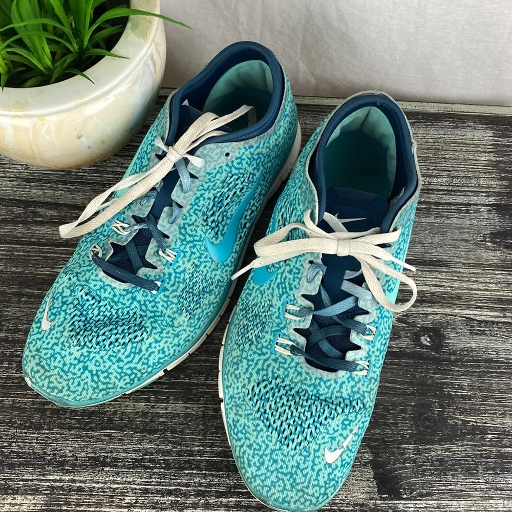 Nike Women’s Free 5.0 TR Fit Training Athletic Sport Blue Shoes 10.5 - Image 5