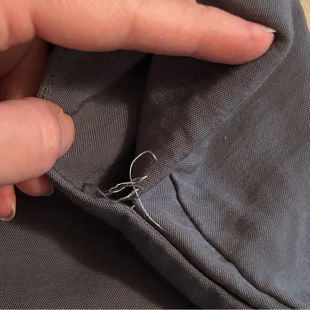 Loft Outlet Womens Size 14 Skinny Ankle Dress Pants Gray Blue Cuffed Hem Hi Rise - Image 7