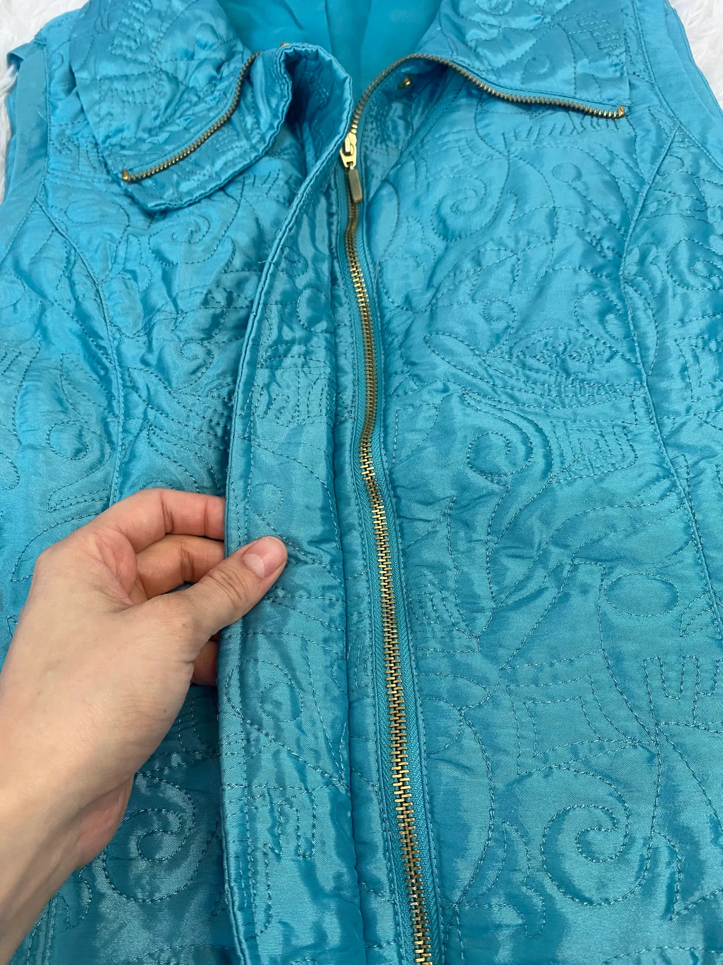 Vintage Blue Vest  - Image 3