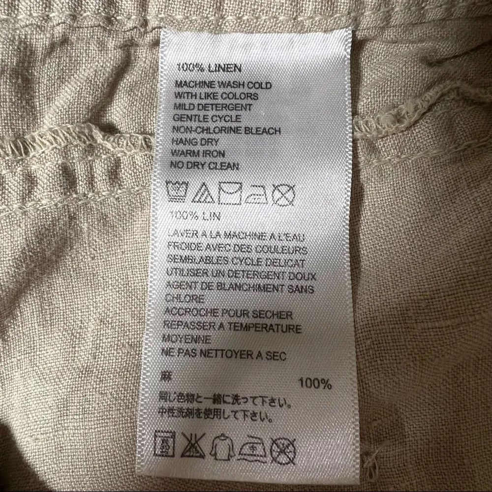 Tommy Bahama 100% Linen Khaki Cargo Shorts - Image 10