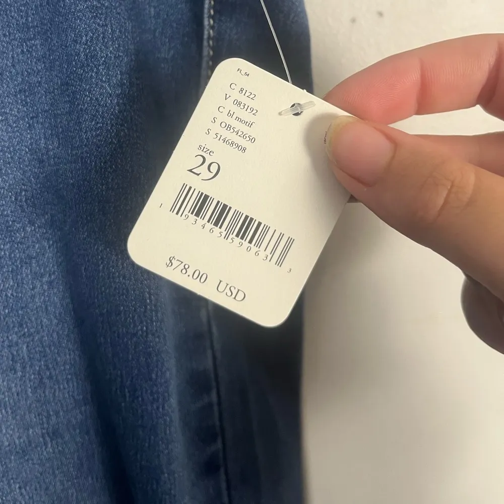 We the free Free People  PENNY PULL-ON FLARE JEANS blue motif size 29 new - Image 4