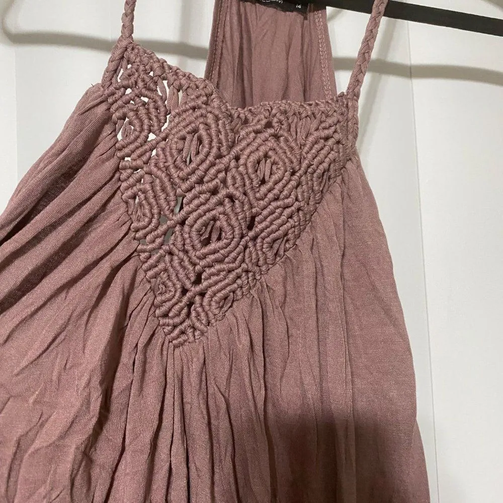 Volcom light rose/violet tank top - Image 7