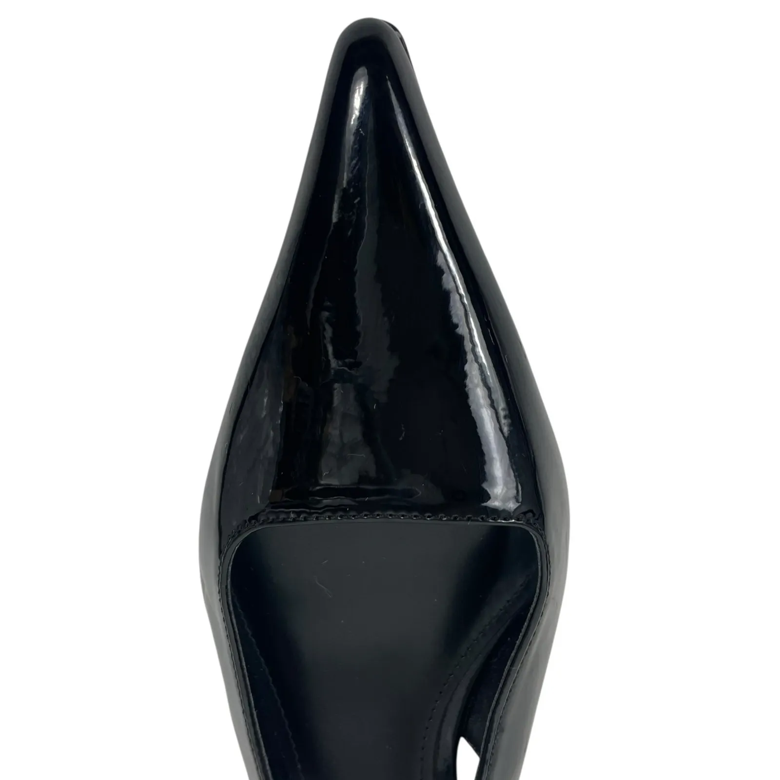 Mango MNG Rhinestone Slingback Kitten Heel Pump Black Size 40/ US 9 - Image 12