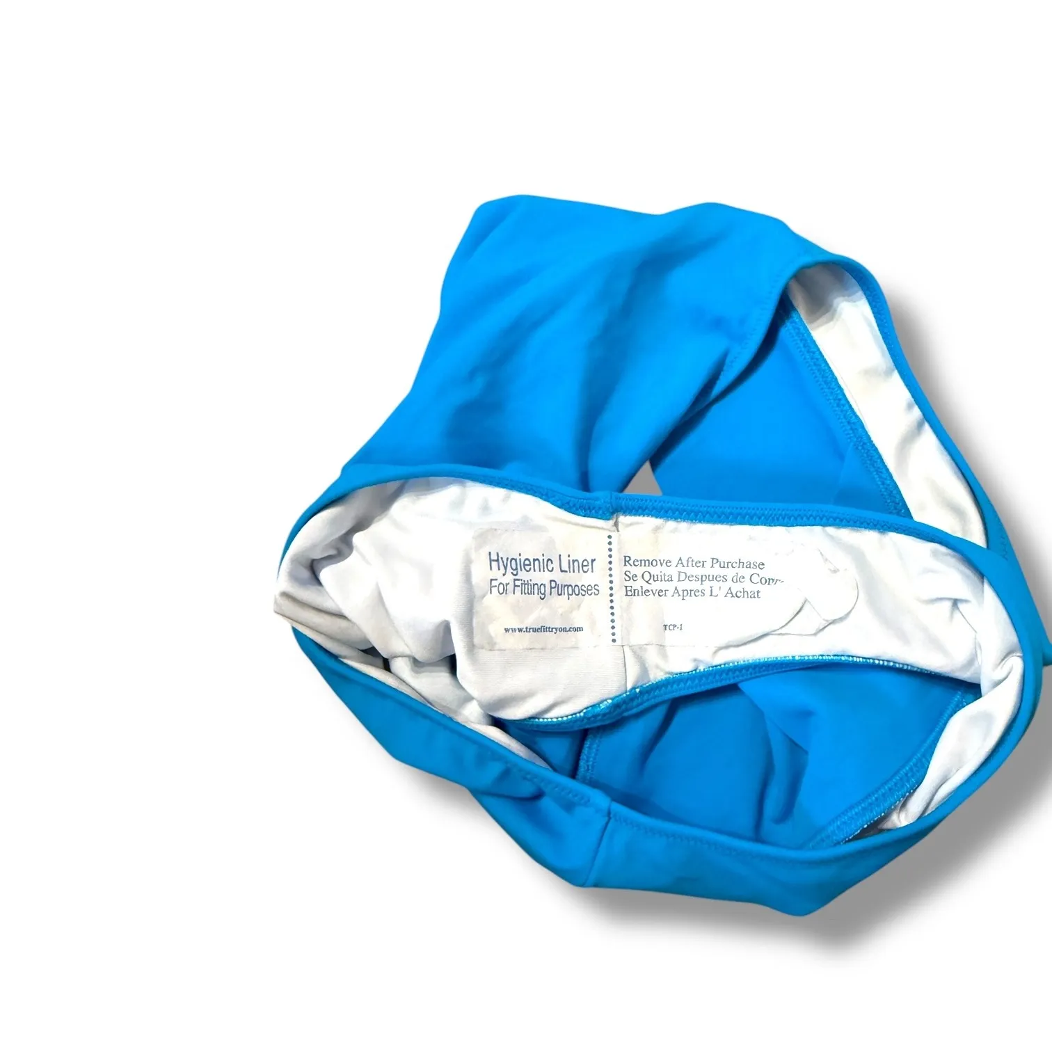 Victoria's Secret PINK NWT Bikini Bottom Women's Small Blue High Waist Swim - Image 2