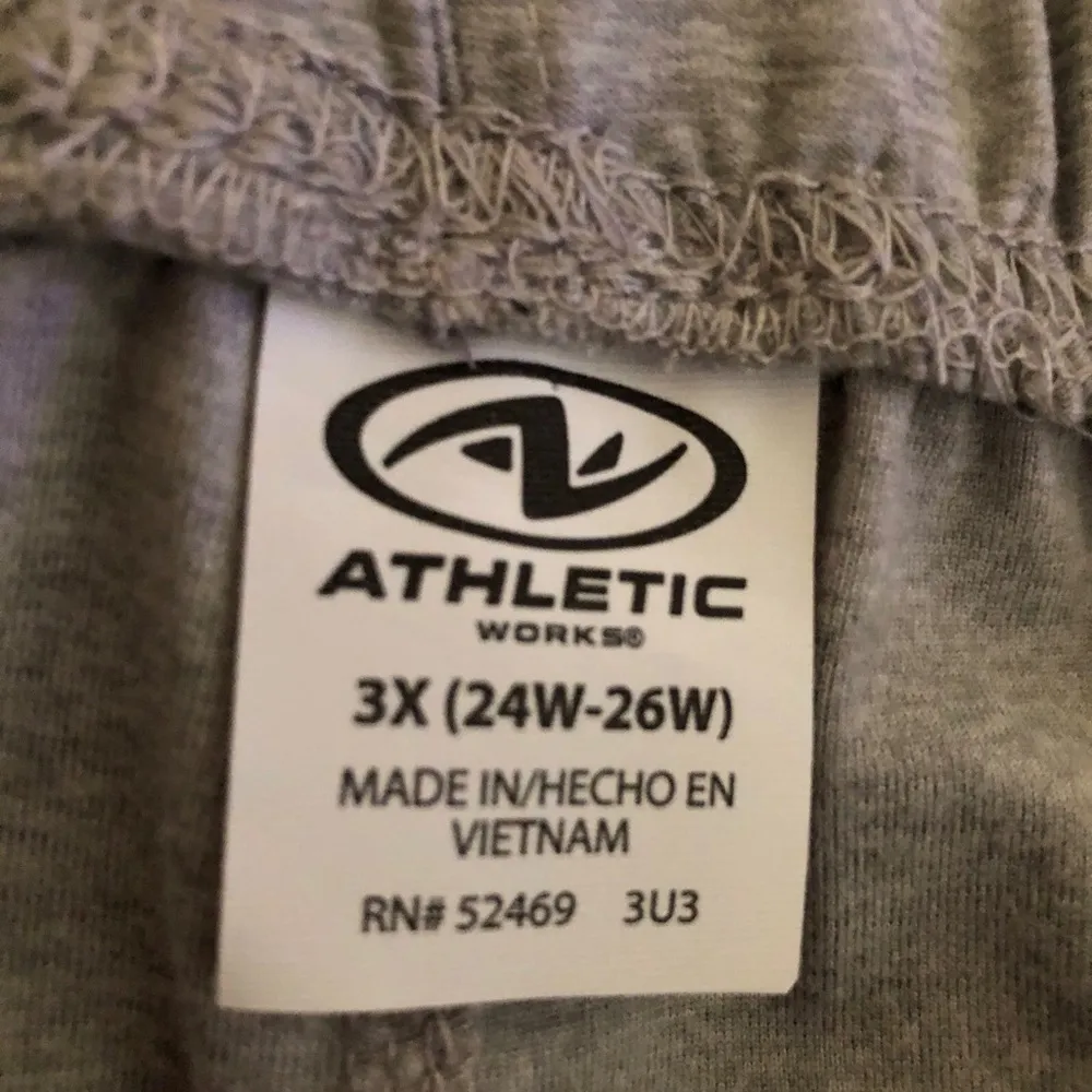 ATHLETIC WORKS Womens Gym Shorts Size 3XL 24-26 Butter Core Gray Heather NWOT - Image 5