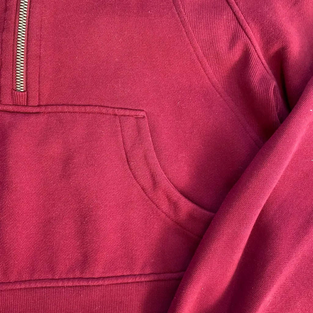 Maroon Half-Zip Lululemon crewneck - Image 6