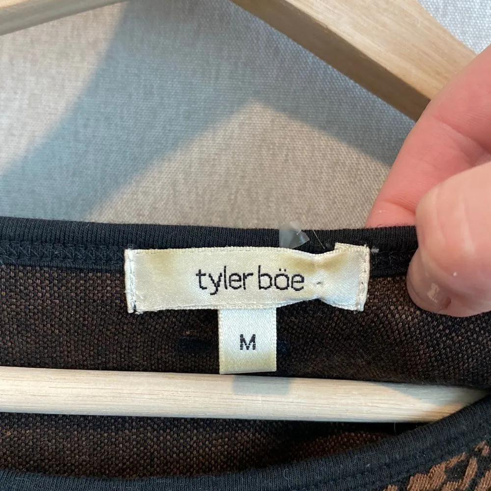 Tyler Boe leopard shift dress Black Size M - Image 3