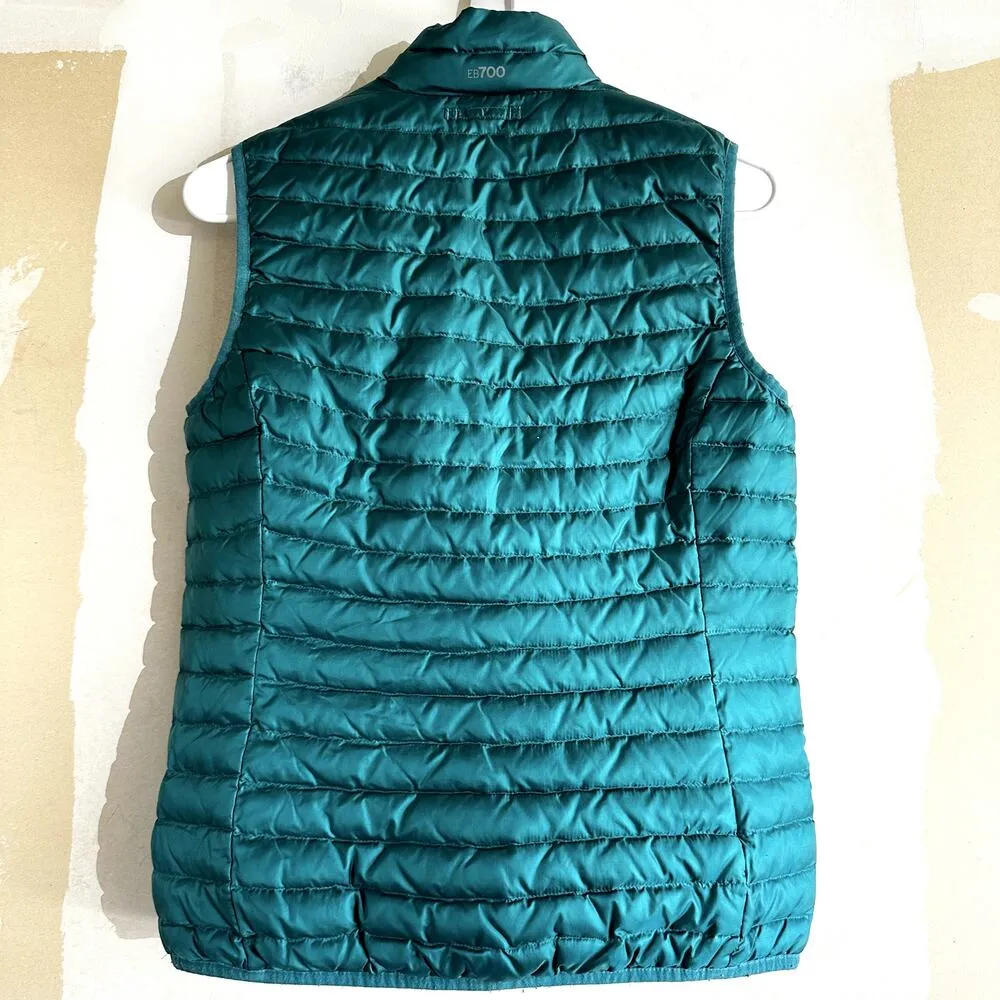 Eddie Bauer Microlight Down Vest Puffer Insulated Full Zip Pockets Lined Blue XS - Image 7