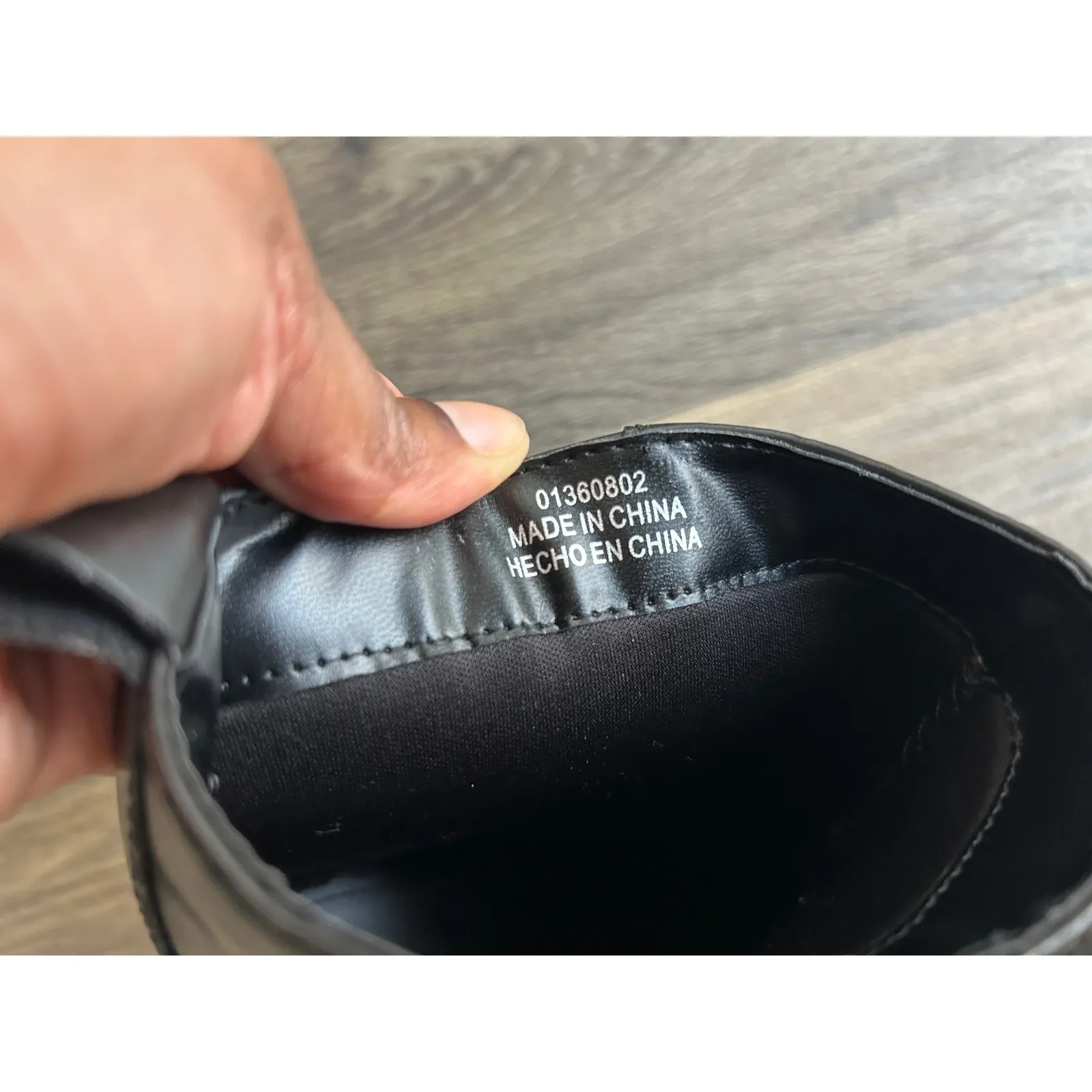 London Rag Dark Olive Green Side Buckle Western Style Ankle Boots Size 8 - Image 10