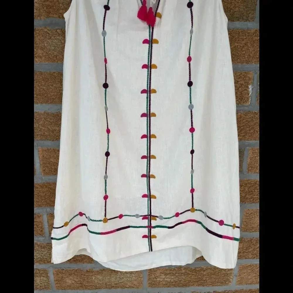 Madewell Willow Embroidered Shift Dress XXS - Image 5