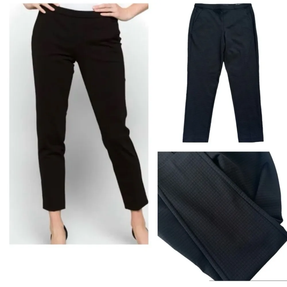 Liverpool Waffle Pattern Black Pull On Dress Pants size 10/30 like new - Image 2