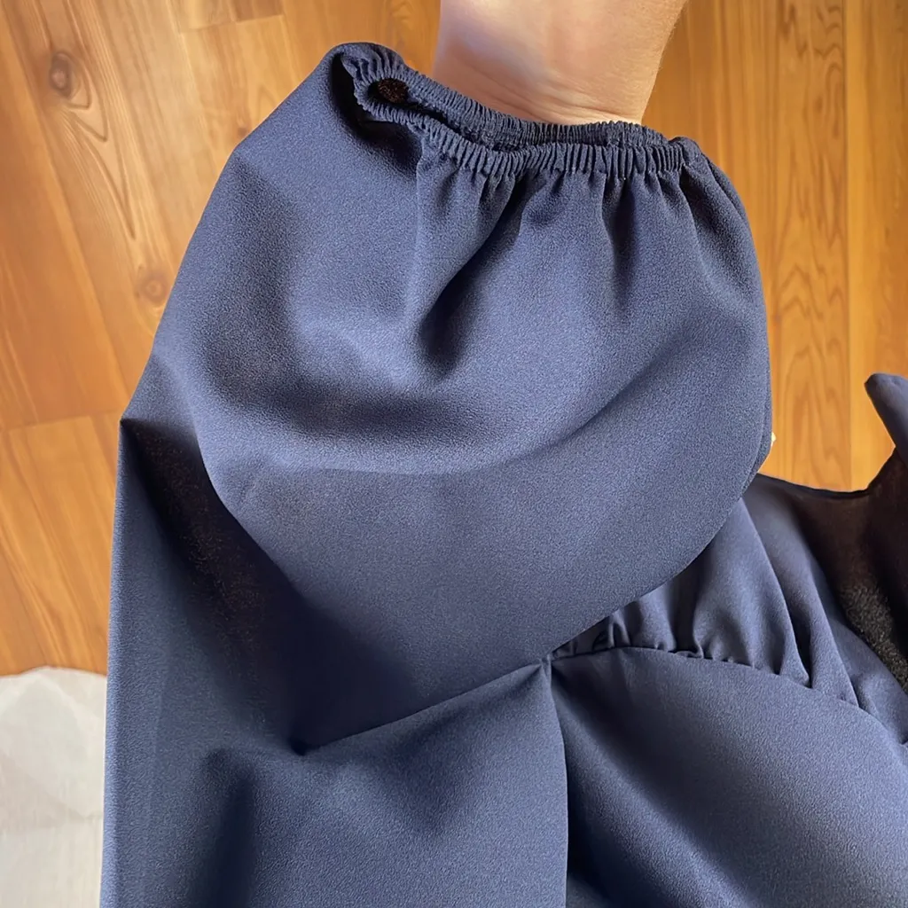 Haptics Babydoll Peplum Blouse Top V - Image 5