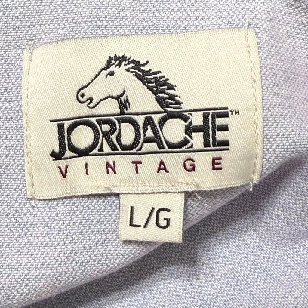 Jordache Vintage Ombre Pink Denim Button Front Tank Dress Size Large - Image 7