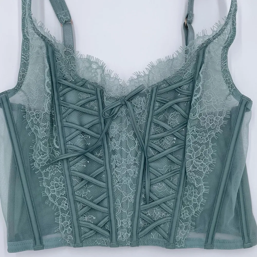 Victoria's Secret Dream Angels Unlined Lace Up Corset Top Size S-DD Fairycore - Image 4