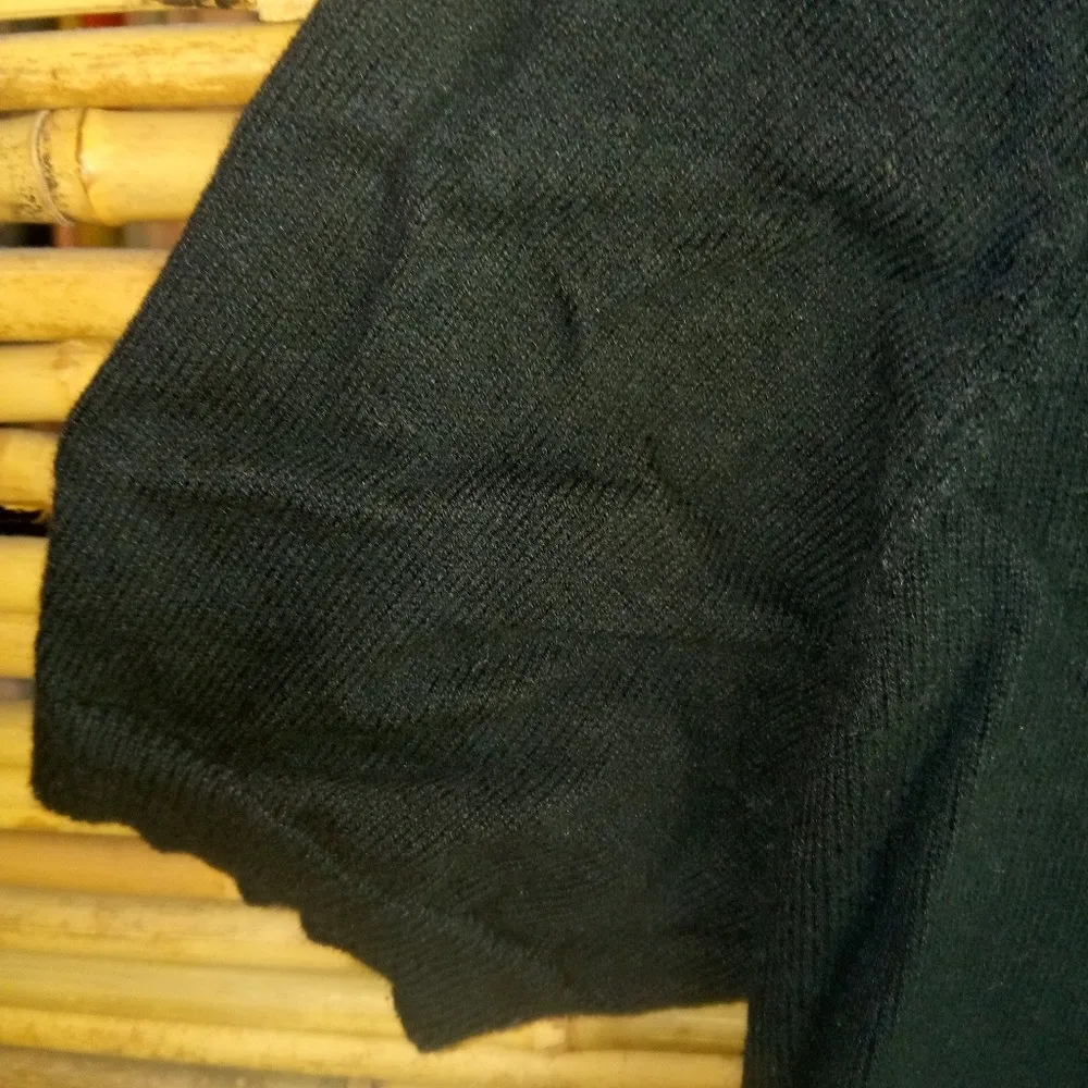 Giordeno M Bolero Snap Shrug Sweater Top in Black Size M - Image 6