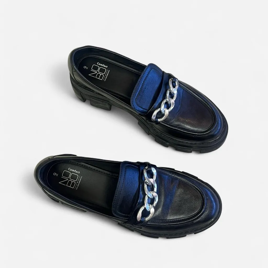 No boundaries black and silver professional chunky loafers 9 - Image 3