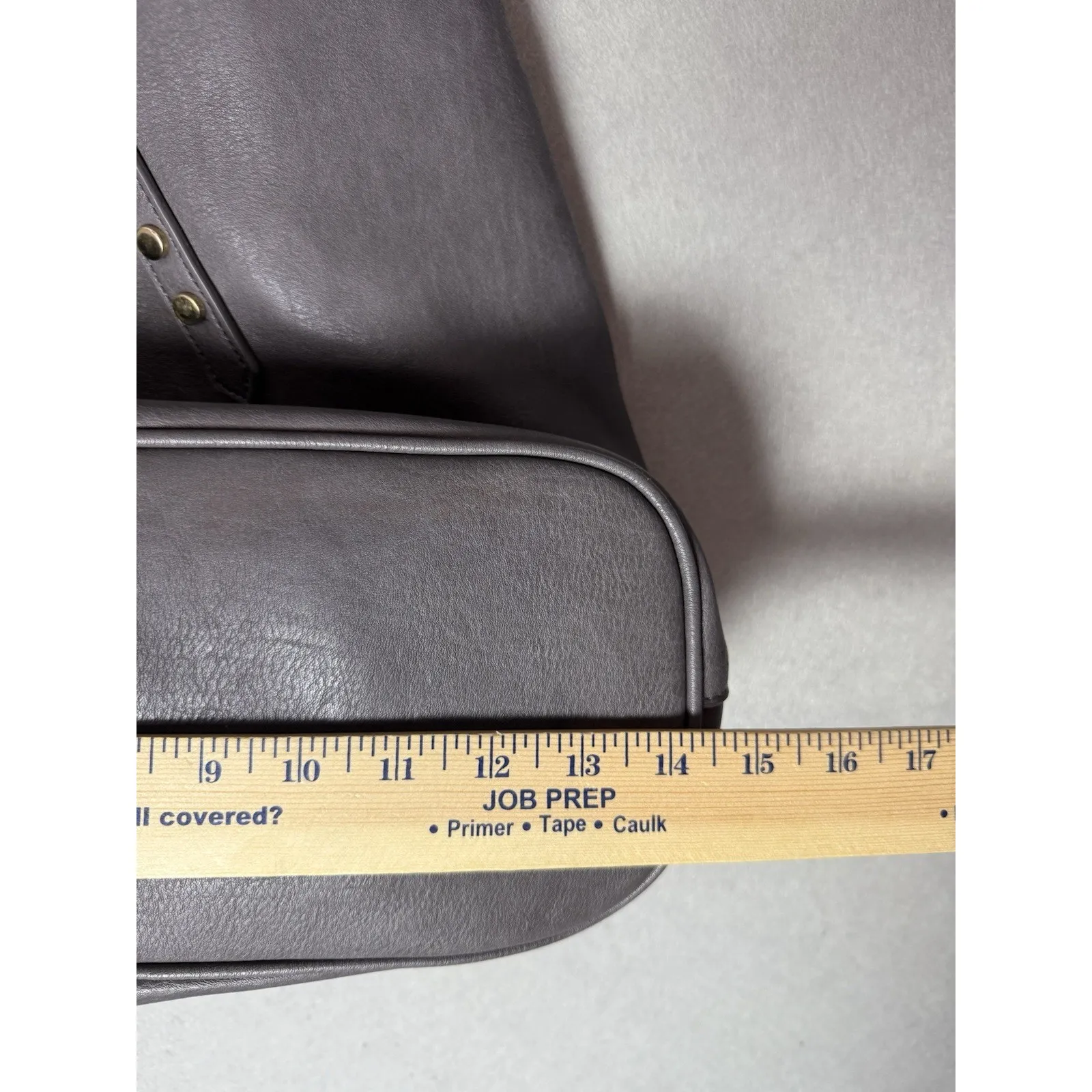 Dark Gray Women's Soft Faux Leather Tote Shoulder Bag with Tassel - Image 7