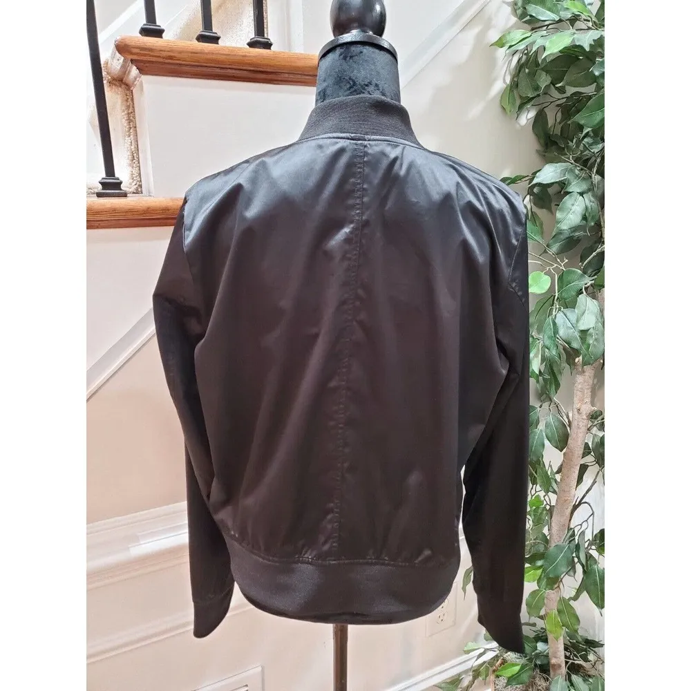 City Streets Women's Black Polyester Long Sleeve Casual Full Zip Front Jacket L - Image 7