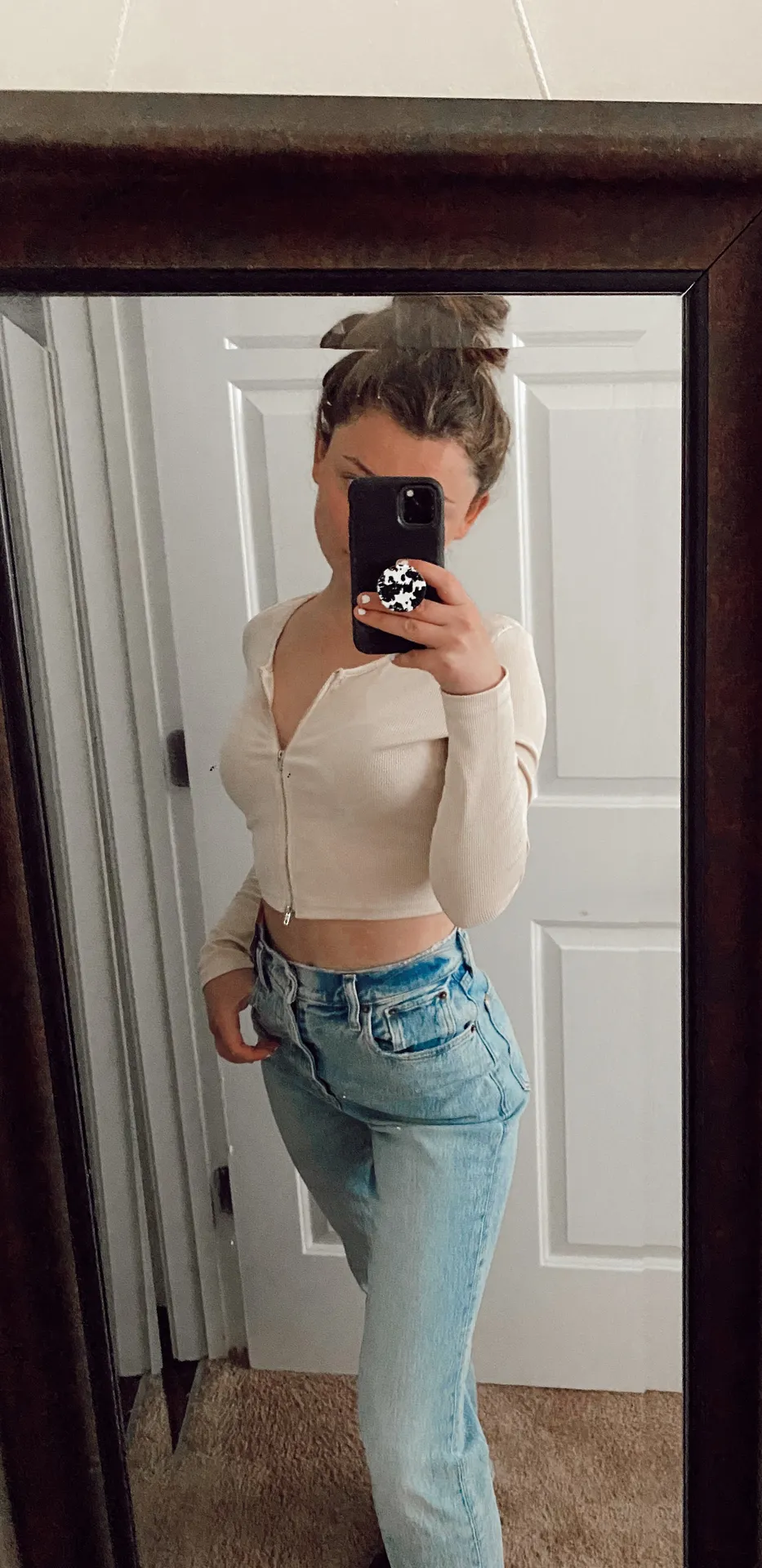 SheIn Long Sleeve Crop Top - Image 2