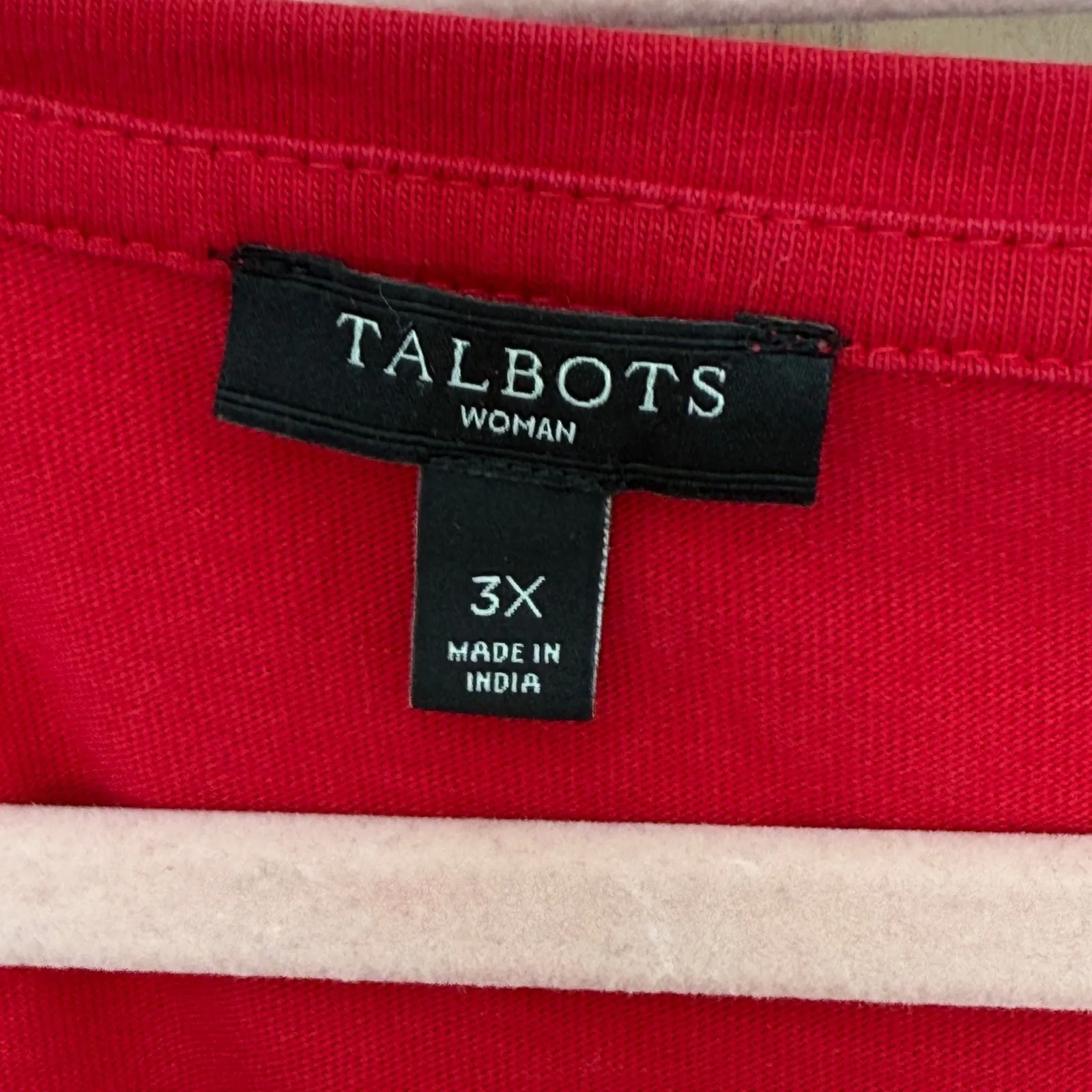 Talbots Womens Penguin‎ Top Size 3X Red Sequin Holiday Winter Long Sleeve Tee - Image 4
