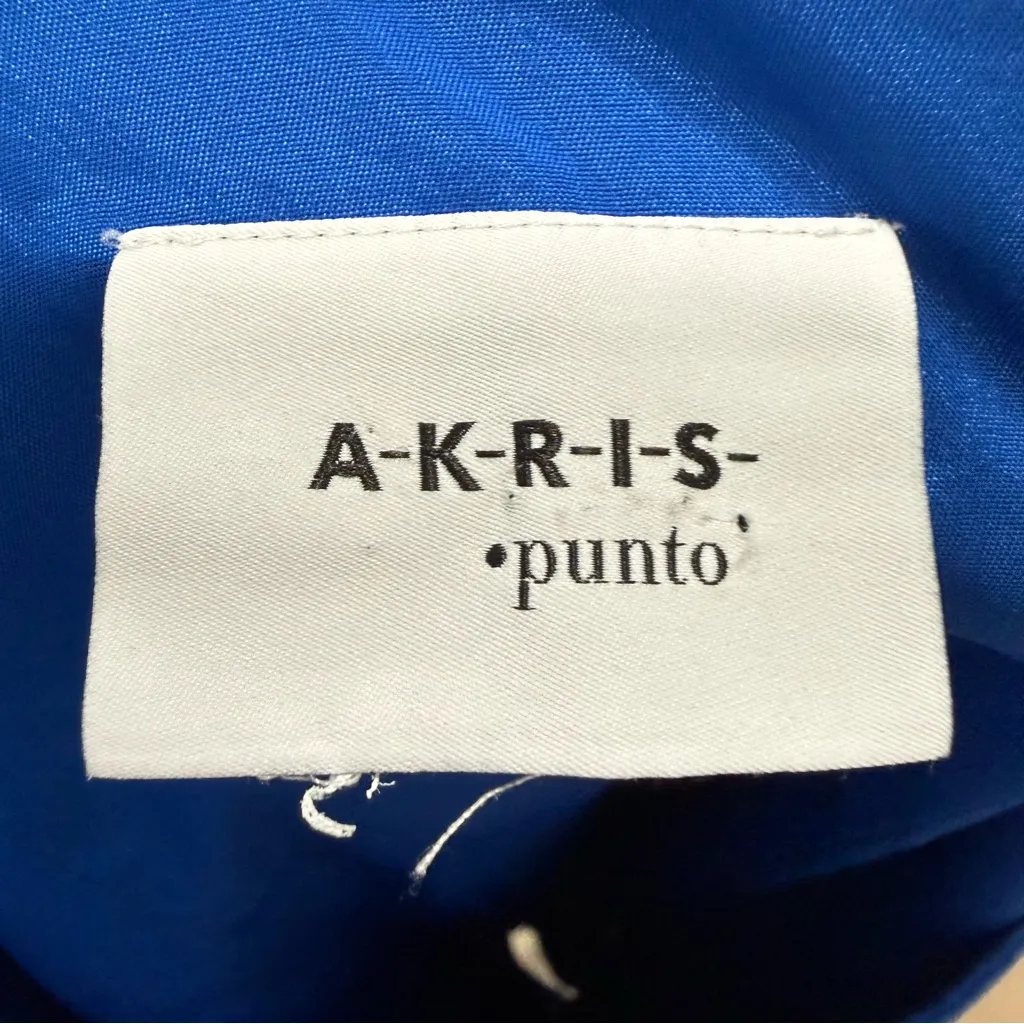 Akris Punto Cap-sleeve sheath dress Women's Size US 10 Blue Career - Image 7