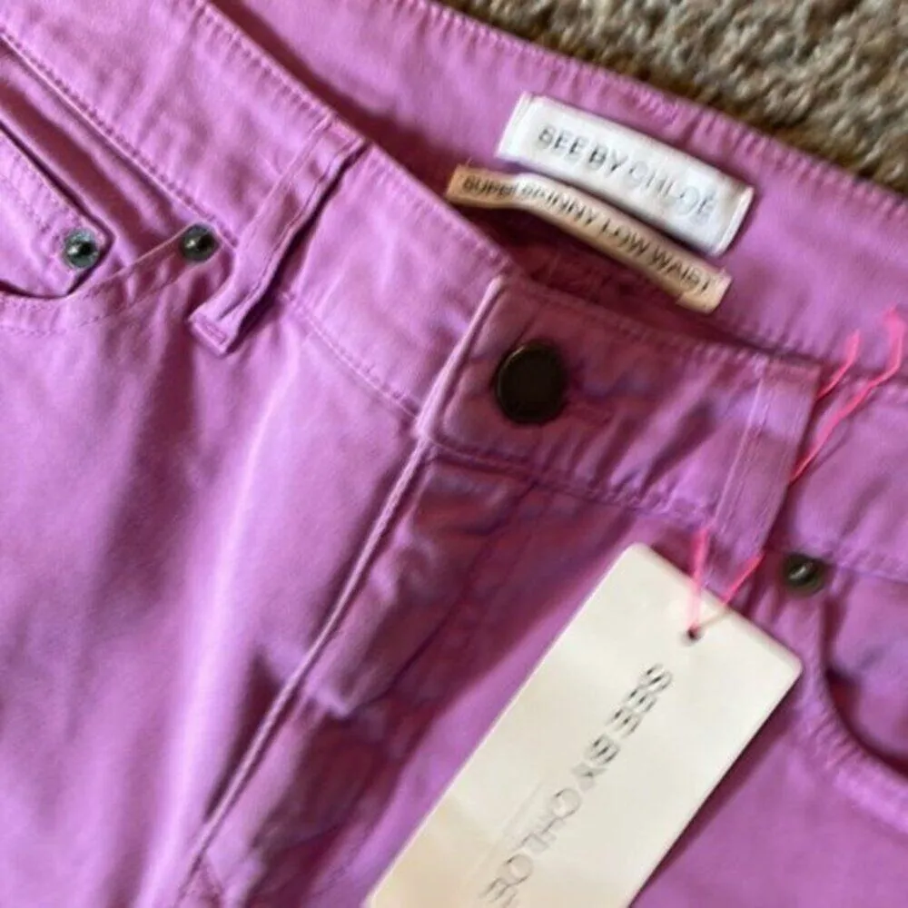 See by Chloe casual pants lavender size 8 - Image 10