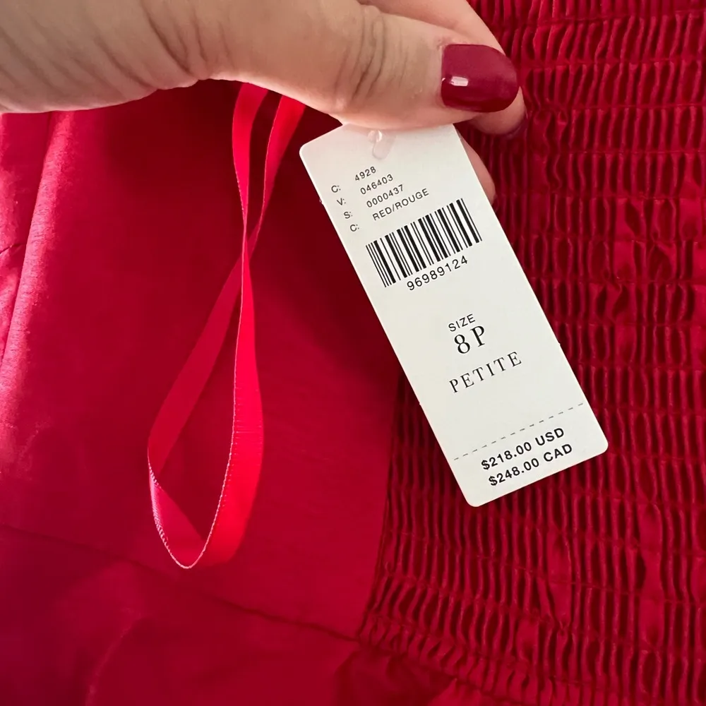 NWT HUTCH Strapless Heart Red Maxi Bold Ruffle Dress Sz 8P - Image 6