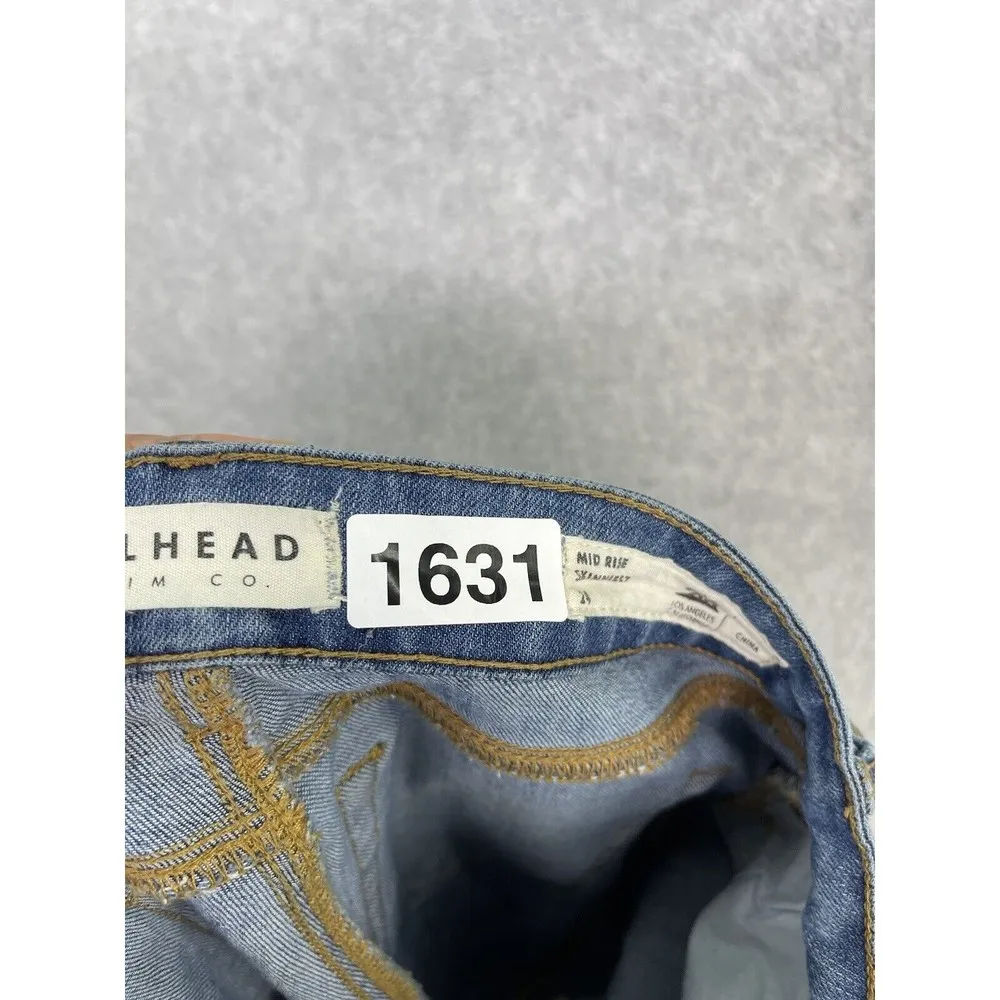 Bullhead Women's Jeans Skinny Blue Medium Wash Size 24 Mid Rise Skinniest - Image 14