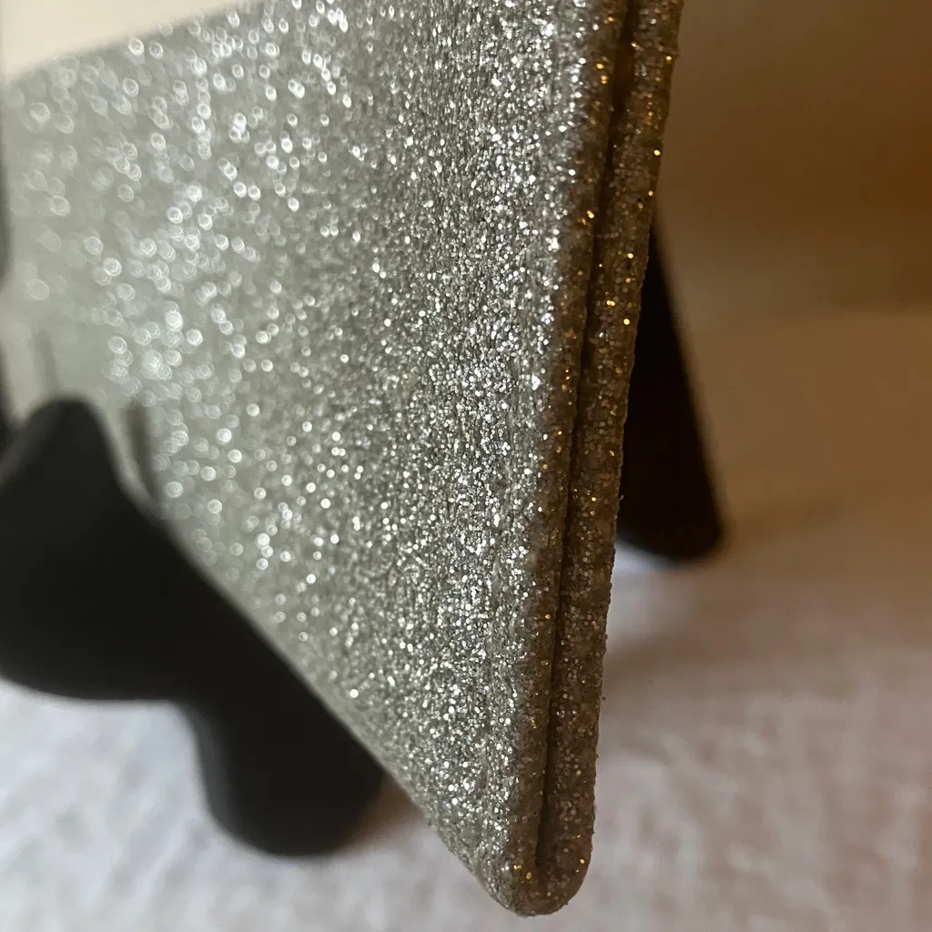 Kate Spade x Disney Parks: Silver Glitter Canvas Clutch/Wristlet- Fairytale - Image 12