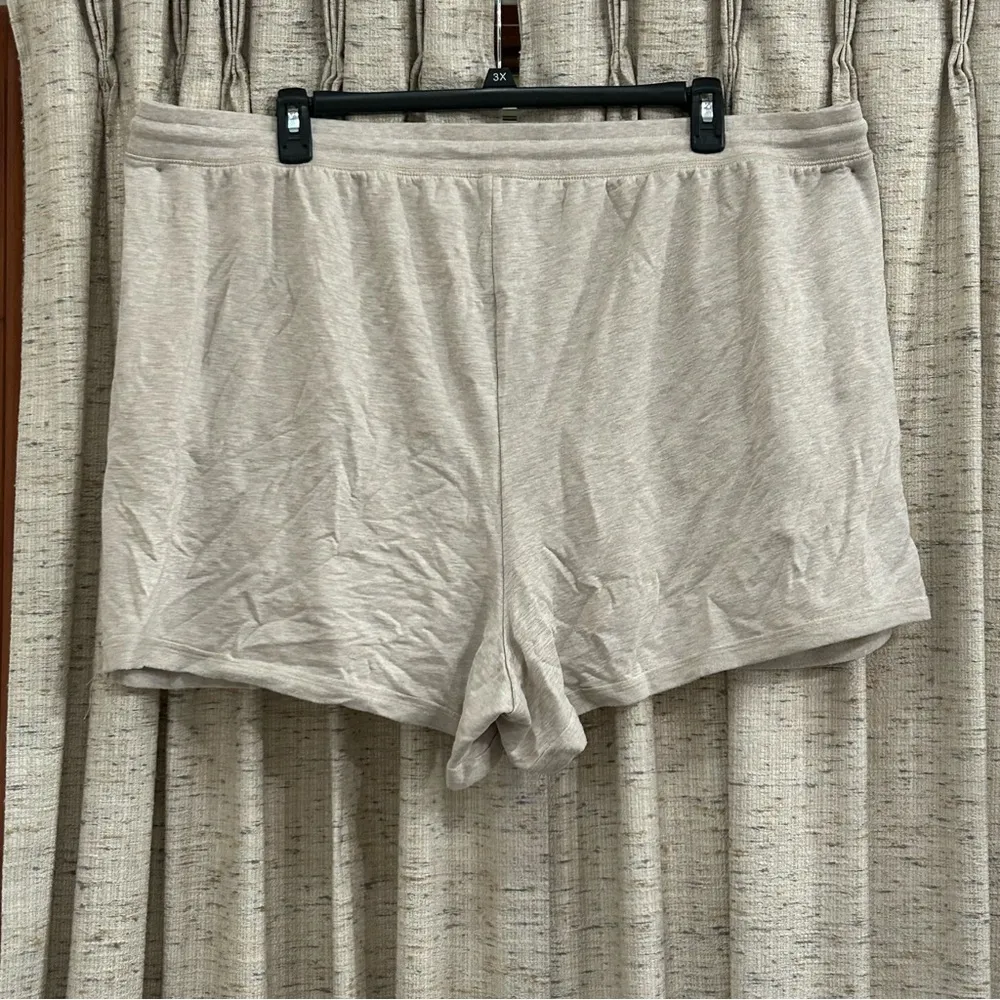 Dream Fleece Relaxed Lounge Short in Cream - 4X - Image 7