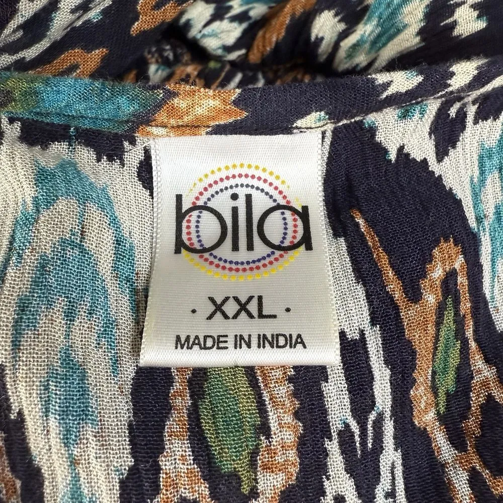 Bila Maxi Dress XXL Asymmetrical Flowy Crochet Gypsy Boho Hippie Cottage 2XL‎ - Image 5