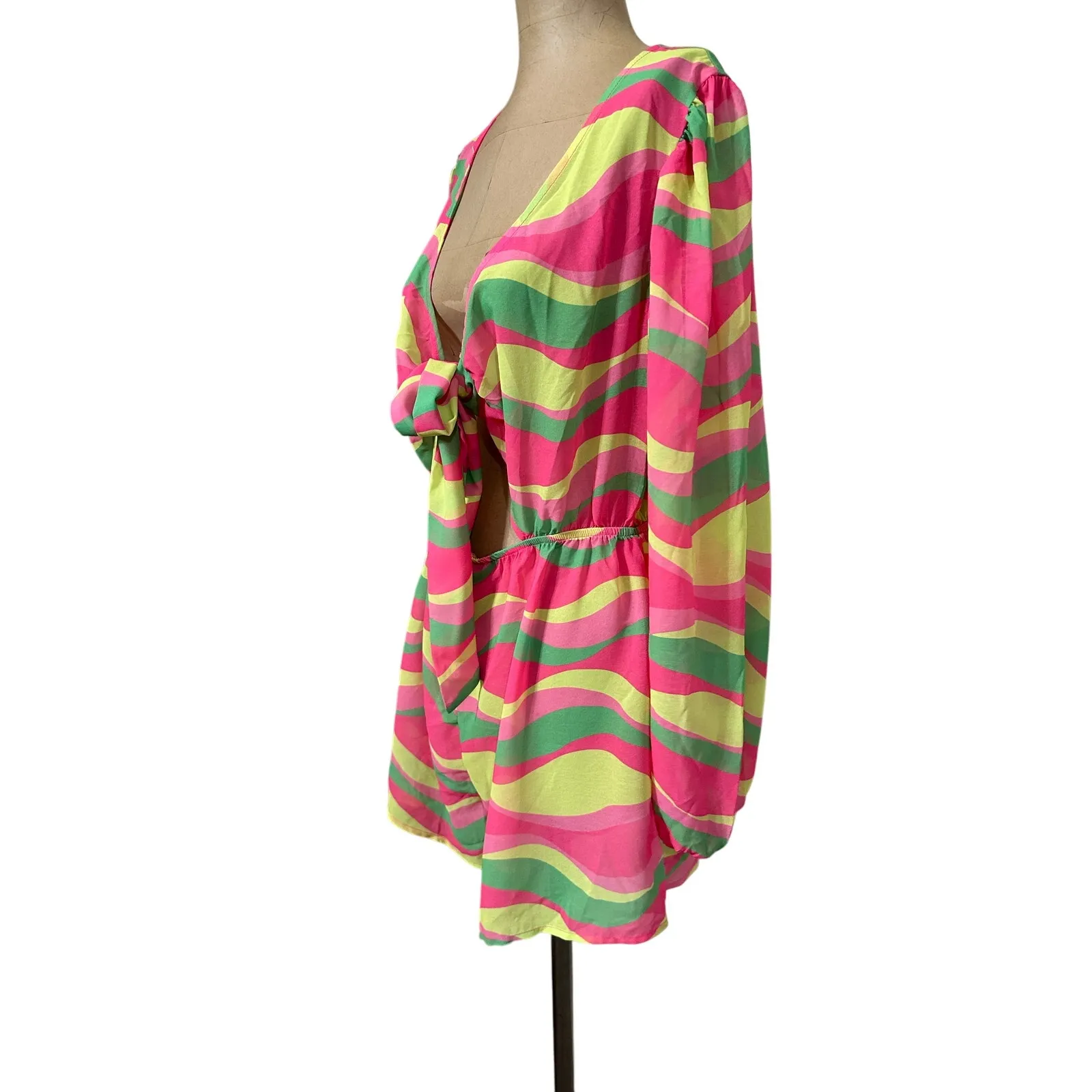 BEACH RIOT Revolve Lori Sheer Romper - Image 6