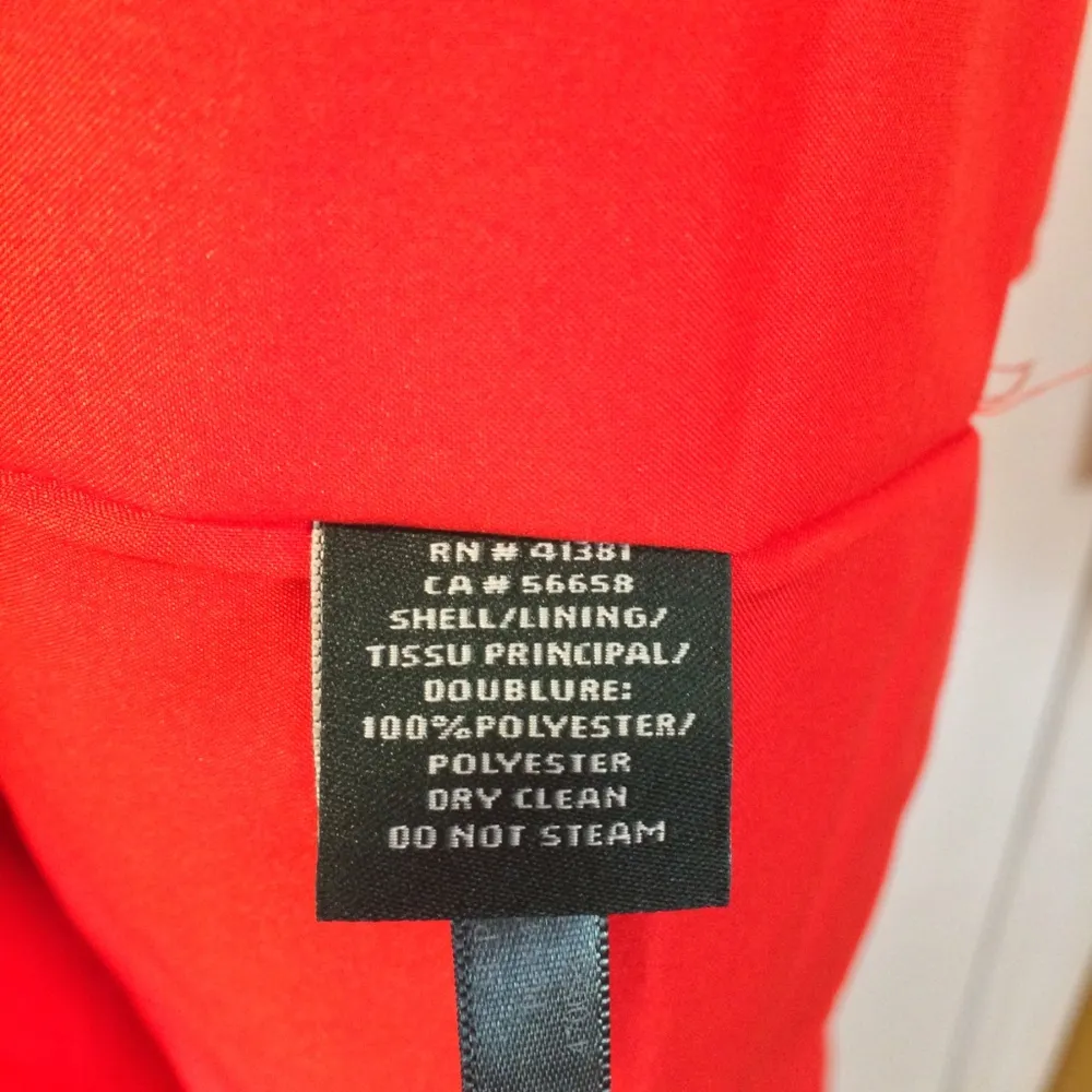 LRL Ralph Lauren women's 10 bright orange ABY crepe a - Image 4