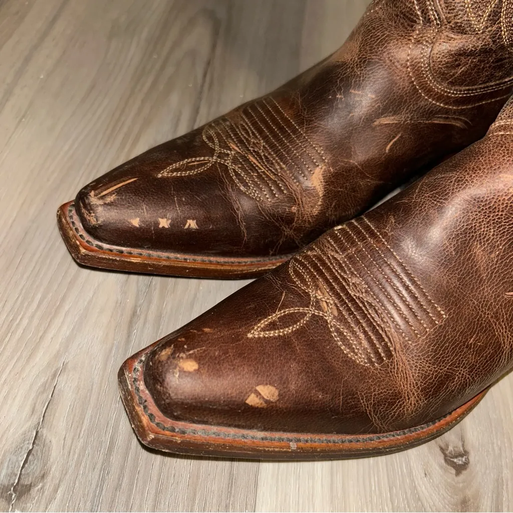 Shyanne  Brown Heeled Boots - Image 6