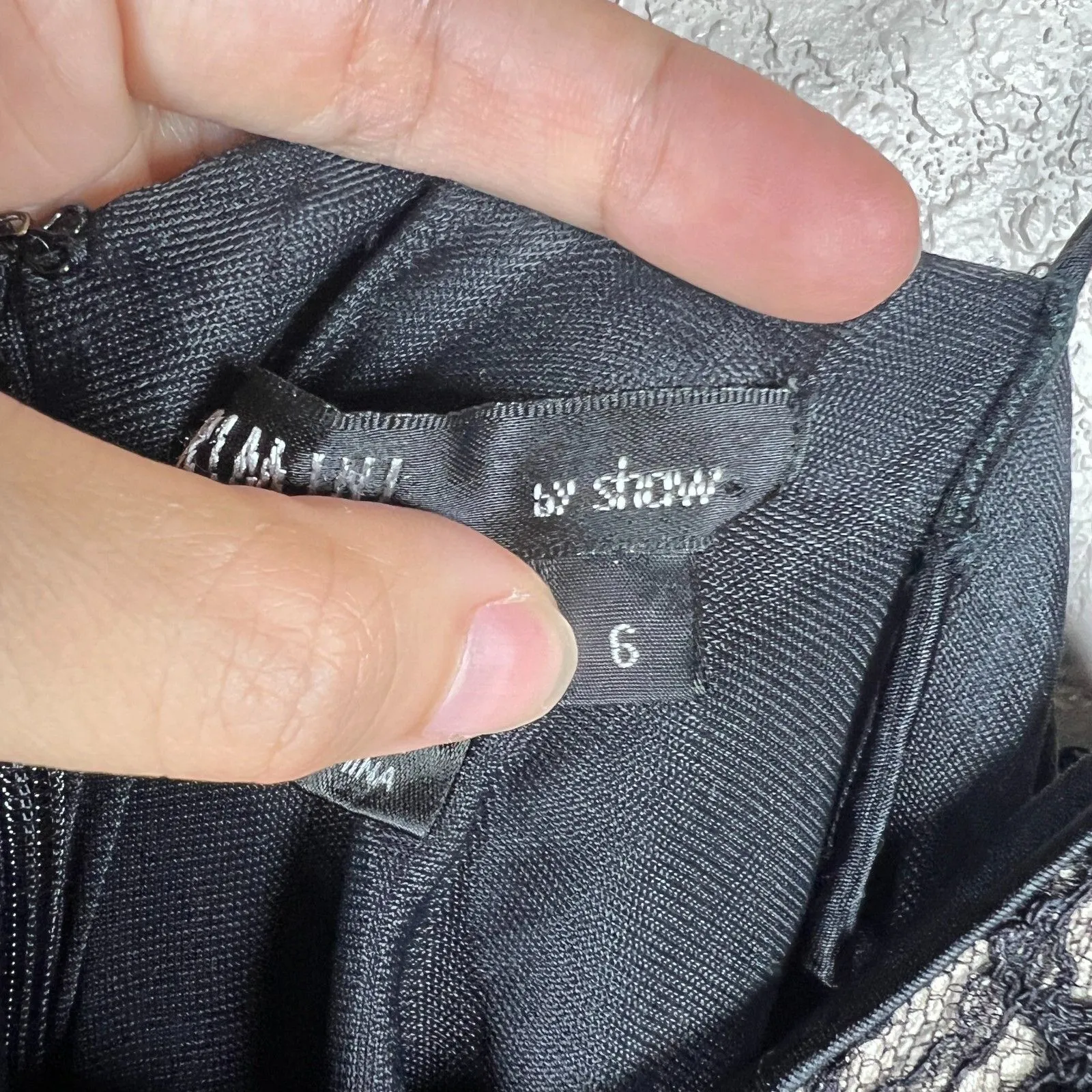 Rimini by Shaw Black Maxi Dress Size 6 Y2K Sequin Lace Overlay Witchy Whimsigoth - Image 5