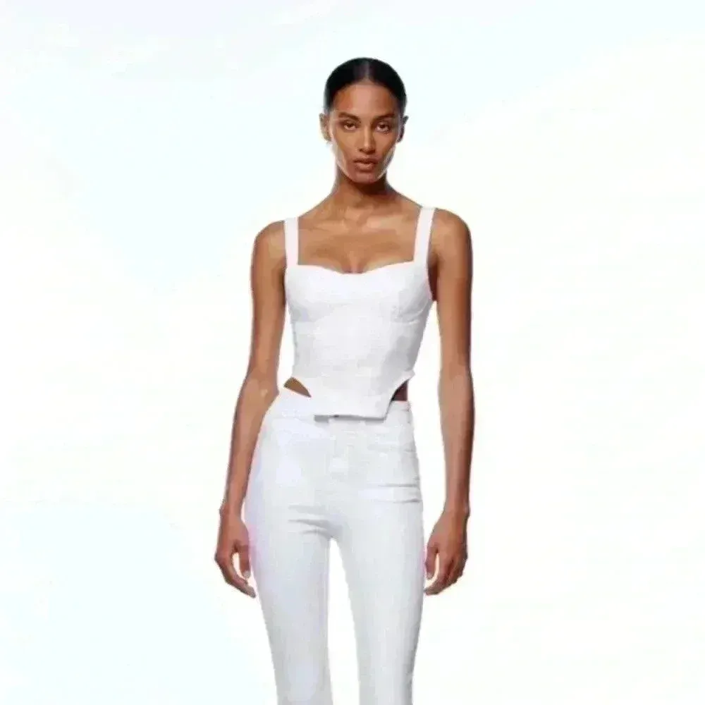 Zara denim corset top‎ - Image 2