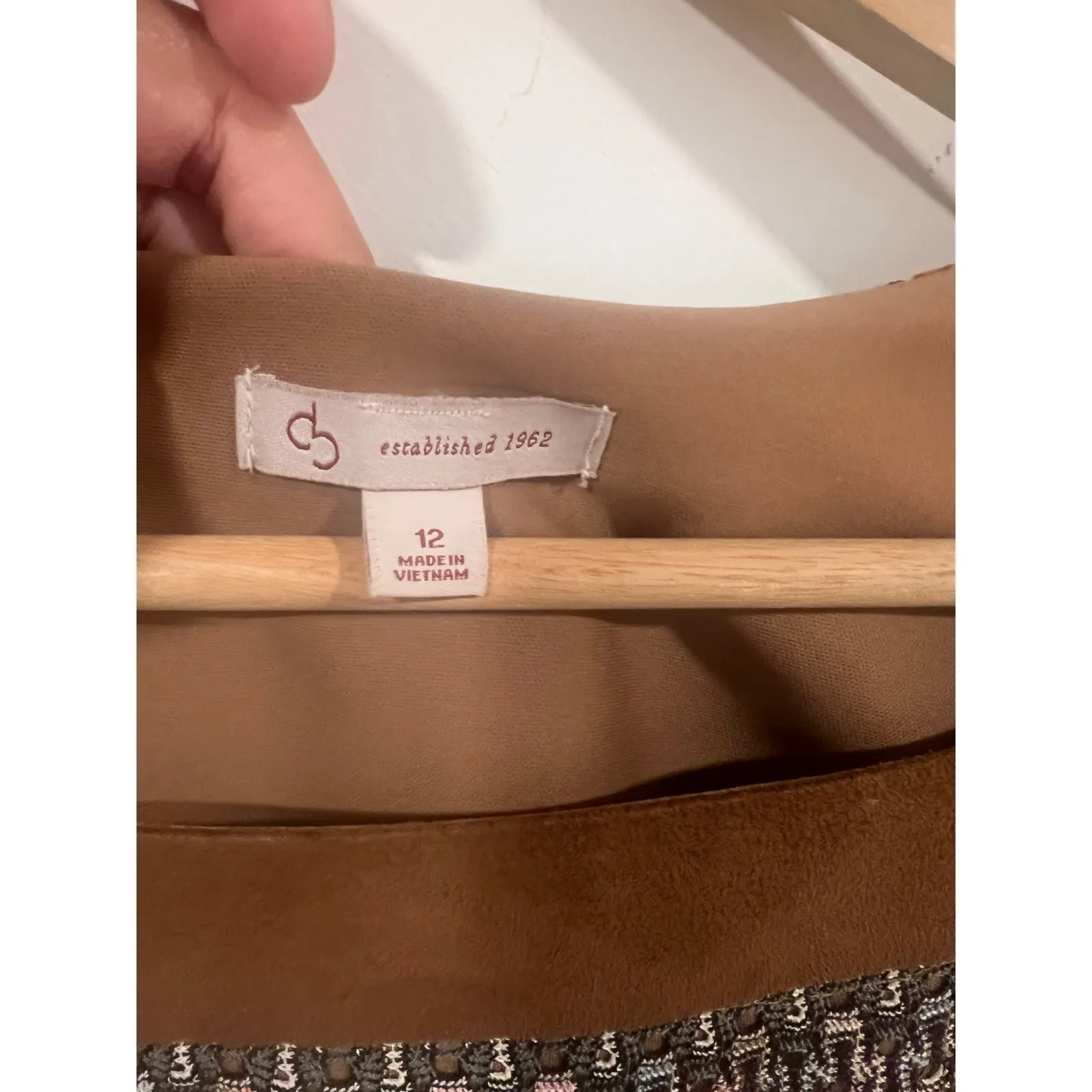 Women’s CB Established 1962 Retro Lined Short Sleeved Dress Aztec Pattern  12 - Image 3